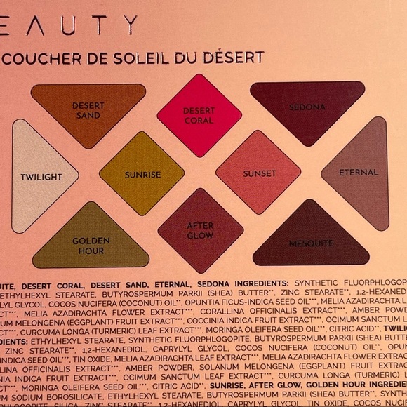 ĀTHR Beauty Desert Sunset Palette, amber infused 10 richly pigmented warm tones - Picture 5 of 6